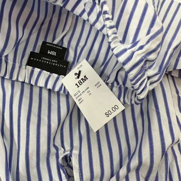 Victoria Beckman for Target Toddle Girls 2 Piece Stripped Blue Set Size 18 M - Picture 10 of 10